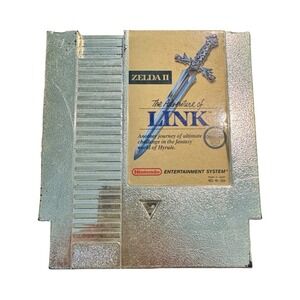 Zelda II The Adventure of Link Nintendo NES Gold Cartridge NES-AL-USA 1988